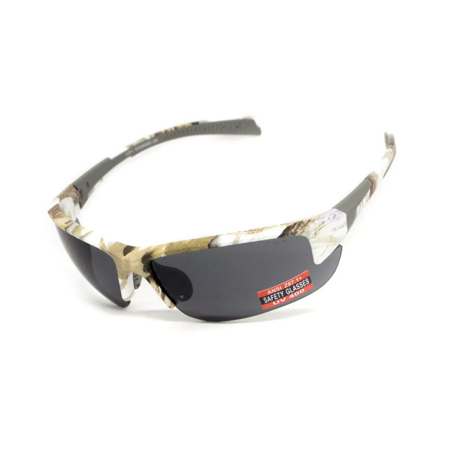 Окуляри захисні Global Vision Hercules-7 White Camo, сірі