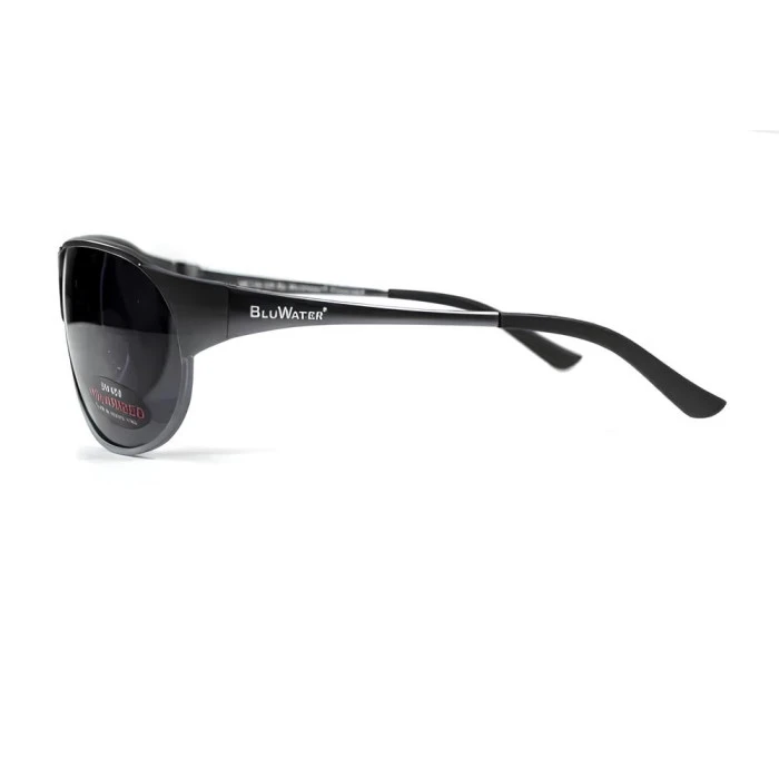 Очки поляризационные BluWater Alumination-3 Gun Metal Polarized, серые