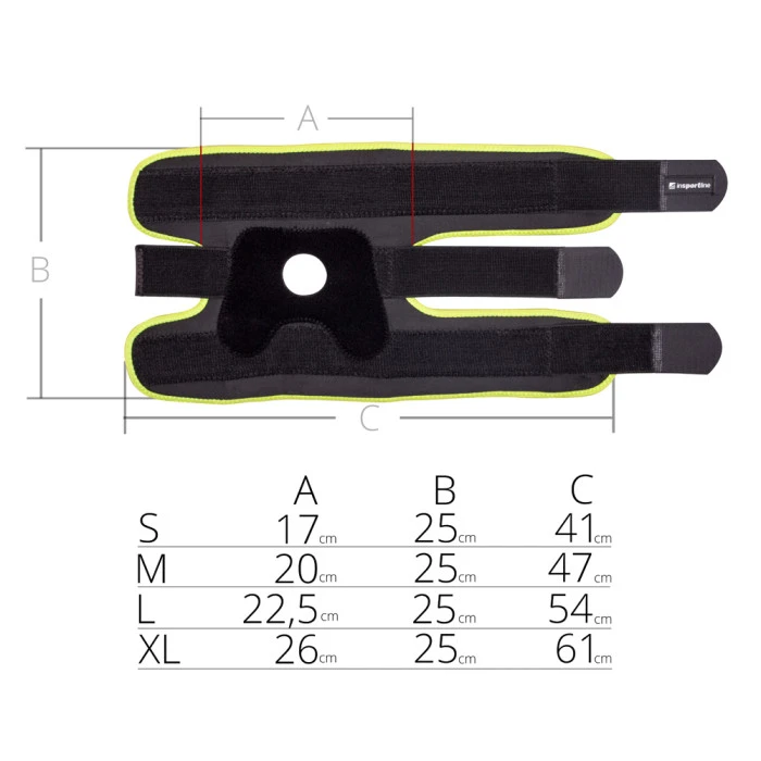 Бамбуковая повязка на колено inSPORTline - размер M