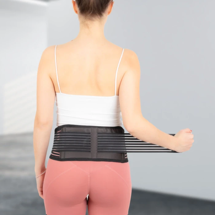 Поперековий пояс з самонагріванням inSPORTline Georgino - чорний/XXL