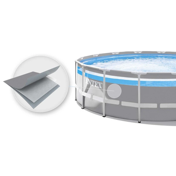 Басейн каркасний 11в1 INTEX 26730, 488 x 122 см, сірий