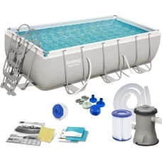 Бассейн каркасный прямоугольный 16в1 Bestway 56441 Power Steel, 404 x 201 см