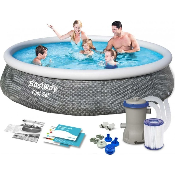 Басейн надувний 9в1 Bestway 396 x 84 см