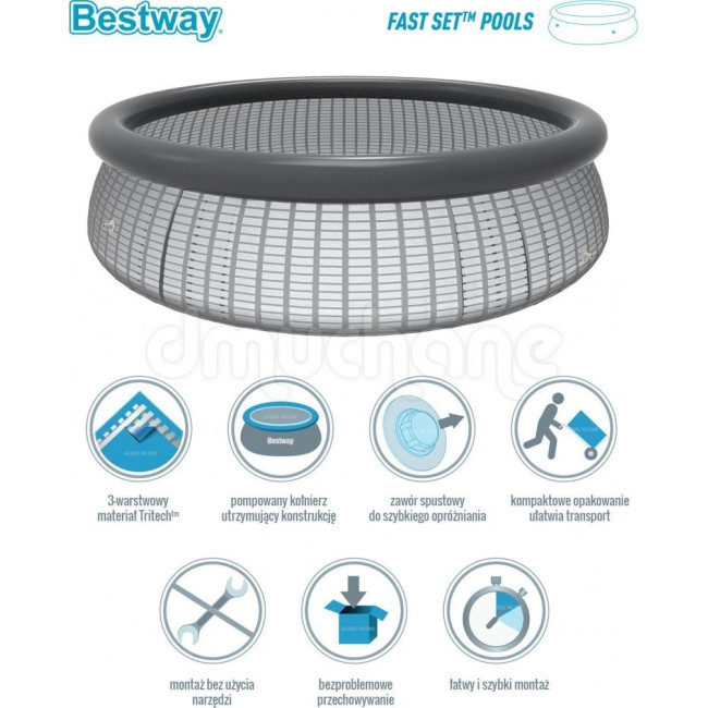 Бассейн надувной 9в1 Bestway 396 x 84 см