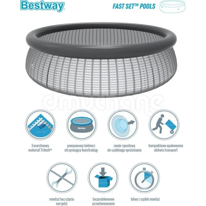 Басейн надувний 9в1 Bestway 396 x 84 см