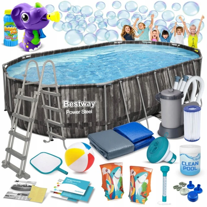 Басейн каркасний 18в1 Bestway 5611R 610 х 366 х 122 см