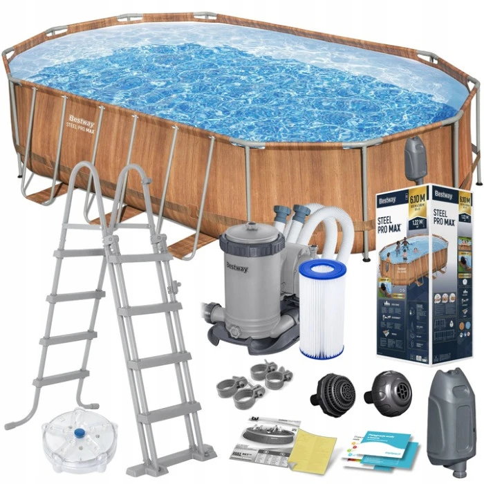 Бассейн каркасный 13в1 Bestway 56719N 610 х 366 х 122 см