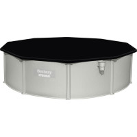 Басейн каркасний Bestway Hydrium з аксесуарами, 460 x 120 см, світло-сірий