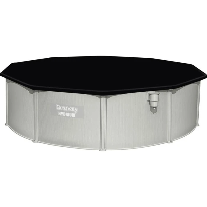 Басейн каркасний Bestway Hydrium з аксесуарами, 460 x 120 см, світло-сірий