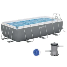 Бассейн каркасный прямоугольный 18в1 Bestway 56441, 404 x 201 x 100 см