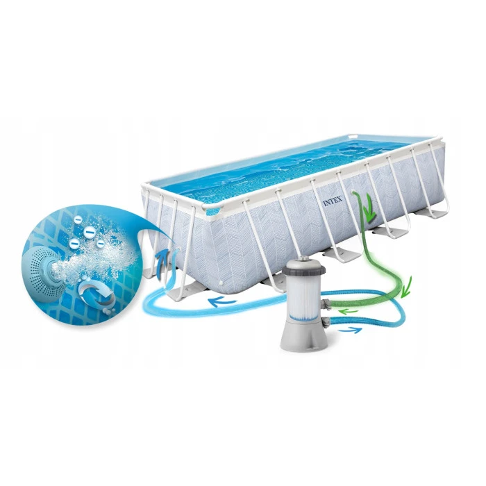 Бассейн каркасный 4в1 Intex 26780 400 × 200 × 100 см