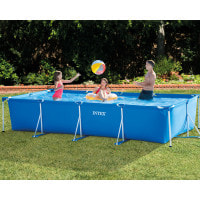 Басейн каркасний прямокутний INTEX 28273, 450 x 220 x 84 см