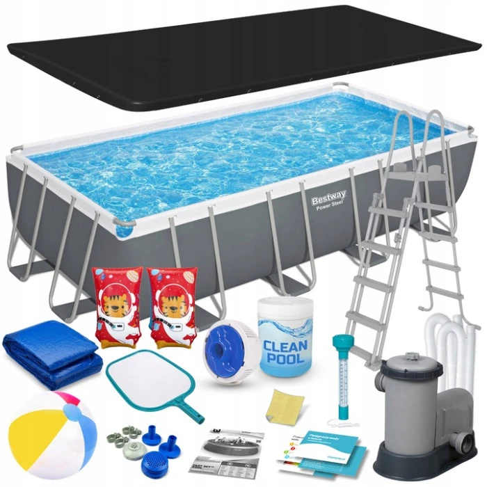 Бассейн каркасный прямоугольный 17в1 Bestway 56465, 549 x 274 x 122 см