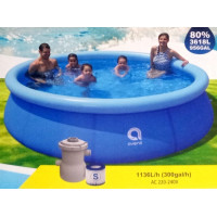 Бассейн надувной Avenli 76x300 см + аксессуары