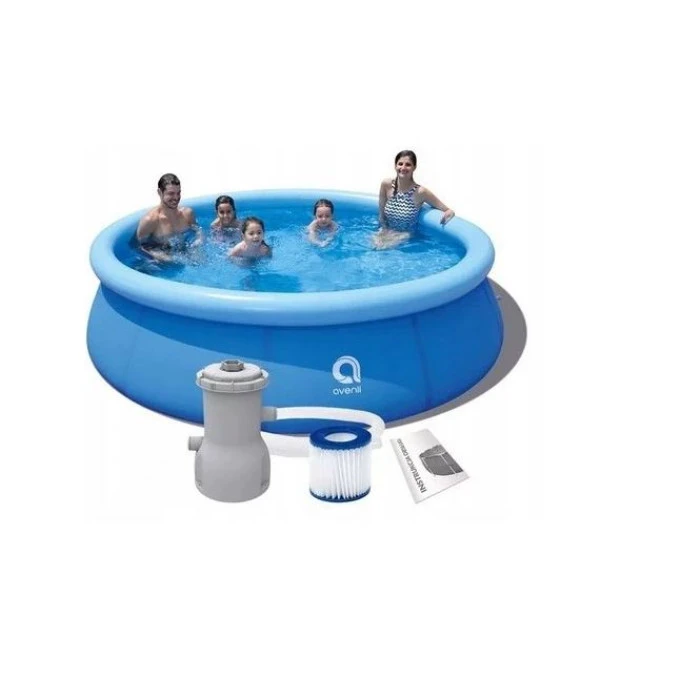 Бассейн надувной Avenli 76x300 см + аксессуары