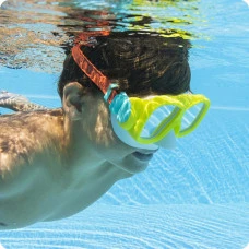 Маска для плавання Bestway 22039 червоно-жовта