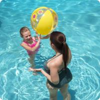 Мяч надувной пляжный Bestway 31036 желтый, 51 см.