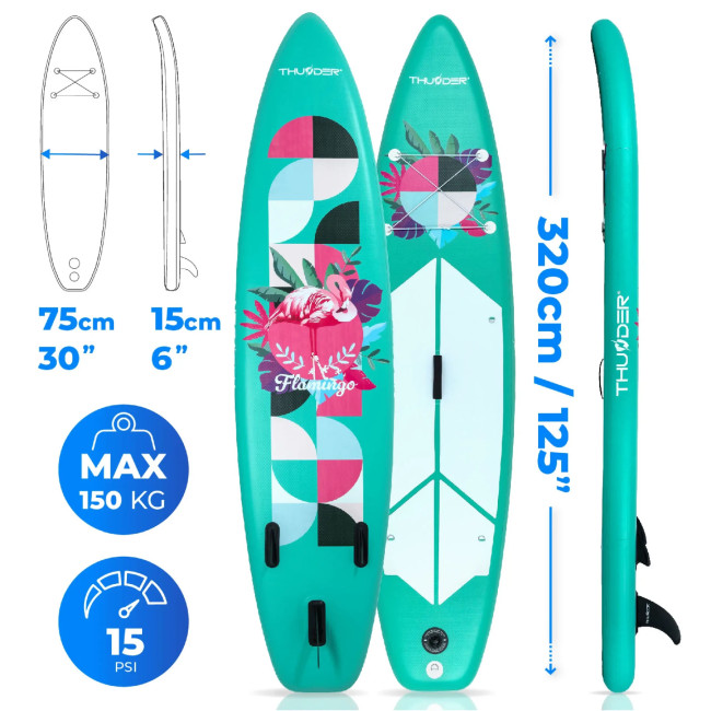 Надувная доска SUP (Сапборд) THUNDER FLAMI 320