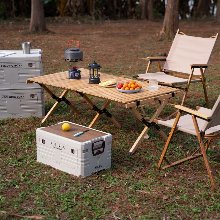 Ящик складаний 2в1 NILS CAMP NCB4002 32 л, бежевий