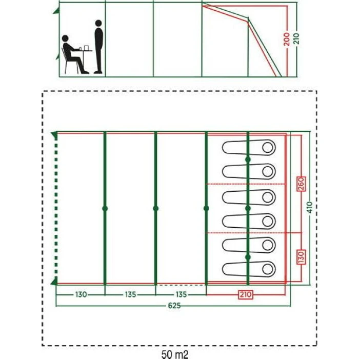 Туристическая палатка Coleman Vail 6