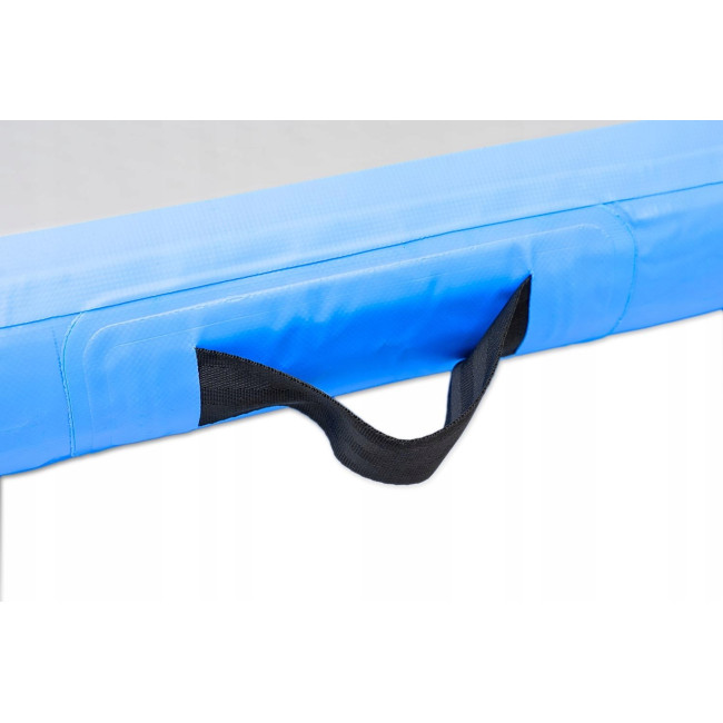 Мат надувной гимнастический SPARTAN AirTrack 300 x 100 х 10 см, серо-голубой.