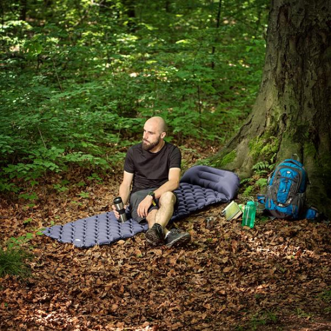 Килимок з насосом NILS CAMP NC4006, 190 х 58 х 5 см - сірий