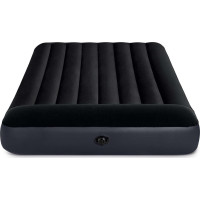 Матрац надувний Intex 64142 з насосом 191х137х25 см, чорний