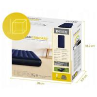 Надувной матрас Intex 64757 191x99x25 см, темно-синий