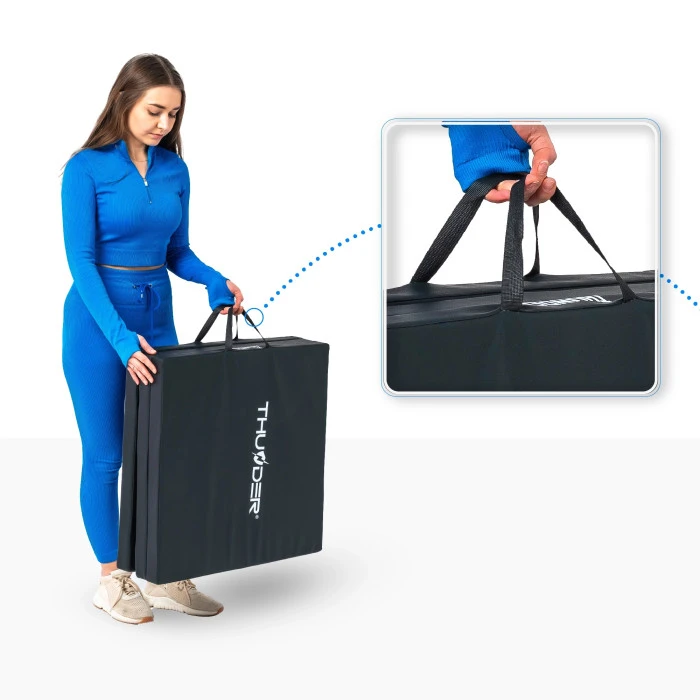 Мат гимнастический THUNDER MG-02, 180 х 60 х 5 см, черный