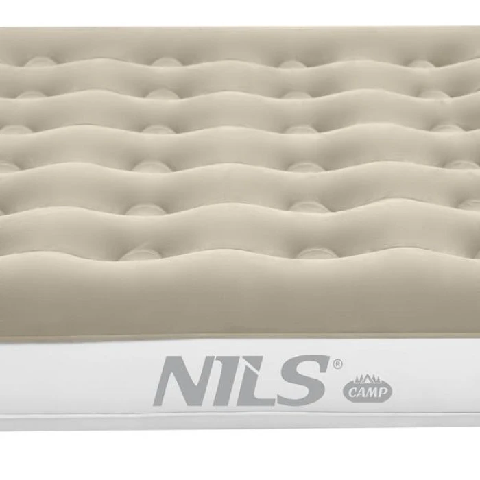 Матрац надувний двомісний NILS CAMP NC2803 203 х 152 х 22 см, бежевий