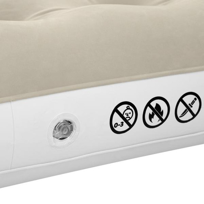 Матрац надувний двомісний NILS CAMP NC2803 203 х 152 х 22 см, бежевий