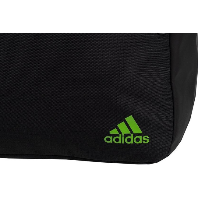 Школьный городской спортивный рюкзак Adidas Classic Horizontal 3-Stripes черно-зеленый HY0743