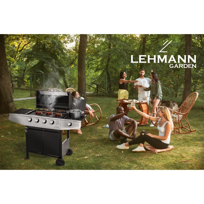 Газовый садовый гриль Lehmann Ohio 9,3 кВт 33,5 см x 61 см