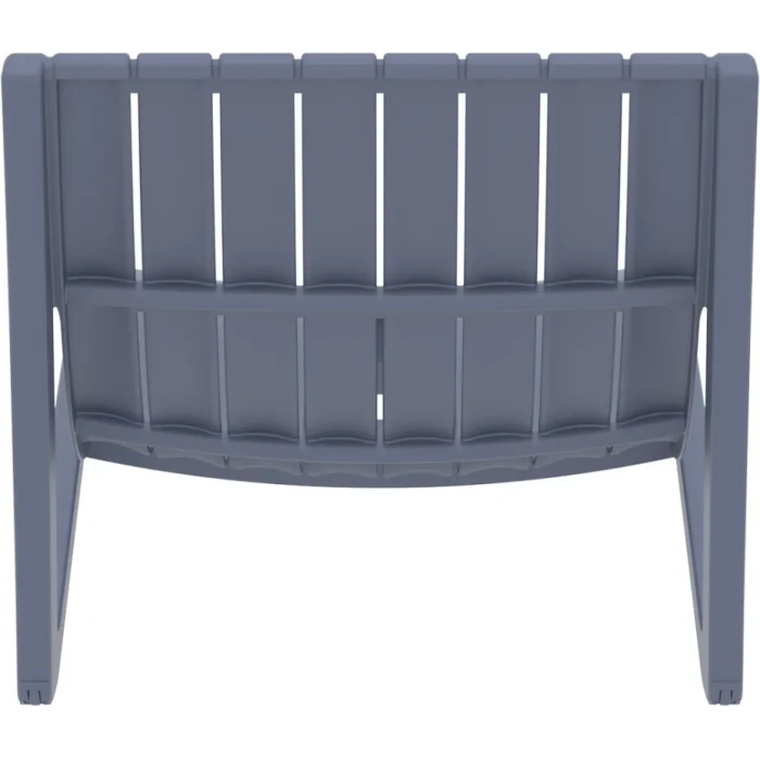 Шезлонг Siesta Slim, темно-серый