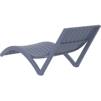 Шезлонг Siesta Slim, темно-сірий