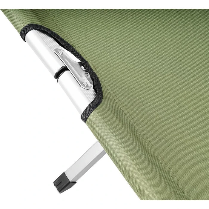 Лежак розкладний з чохлом Enero, зелений