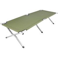 Лежак розкладний з чохлом Enero, зелений