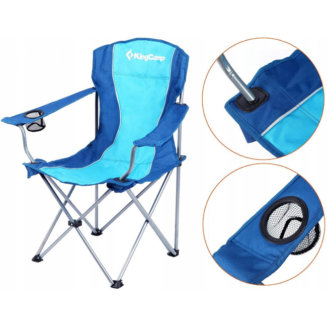 Розкладне крісло для кемпінгу KING CAMP Blue