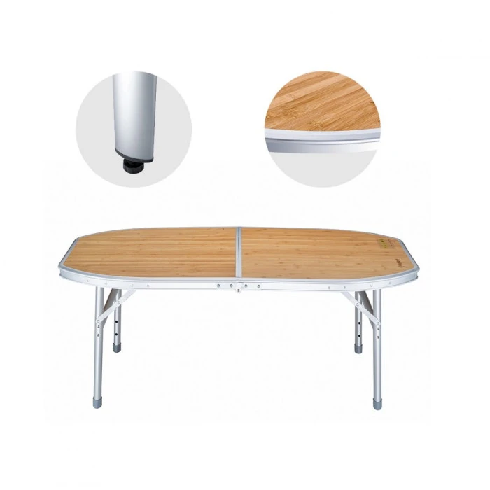 Раскладной кемпинговый стол KING CAMP Bambus 120 x 80 см