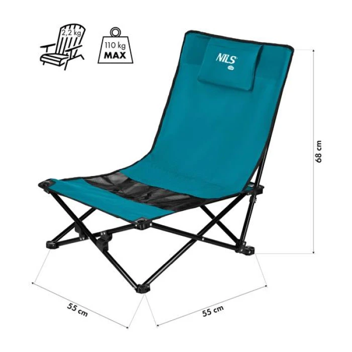 Кресло для кемпинга NILS CAMP NC3306 сине-черное
