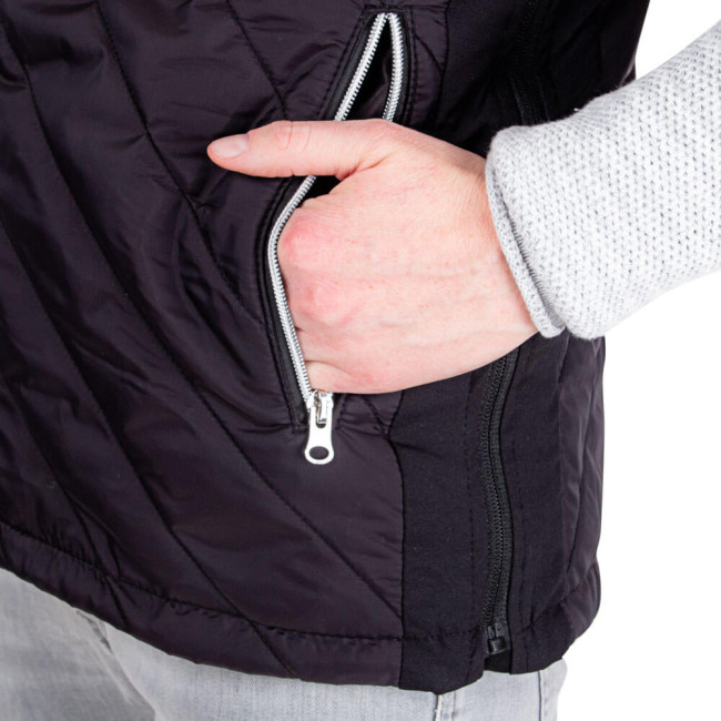 Мужской жилет с подогревом inSPORTline WARMhim - черный/XXL