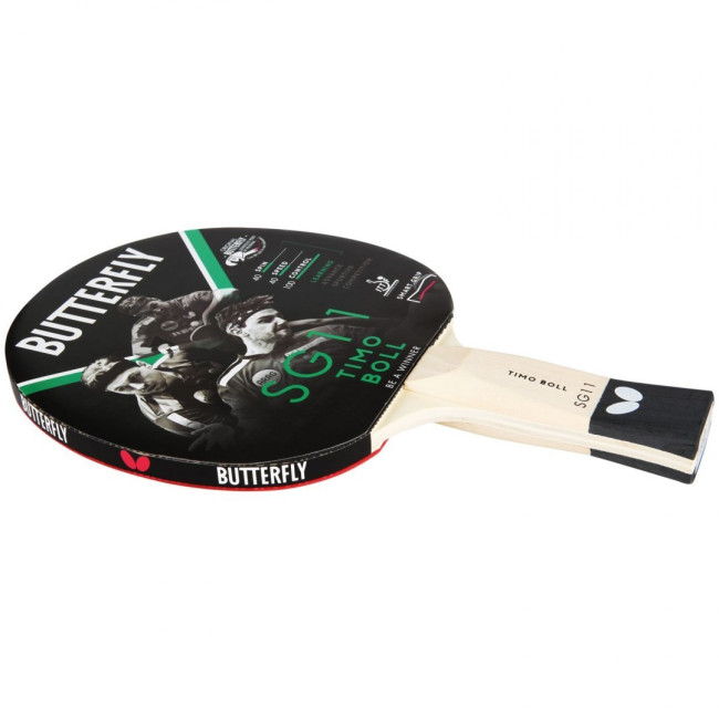 Ракетка для настольного тенниса BUTTERFLY Timo Boll SG11, черно-красная.