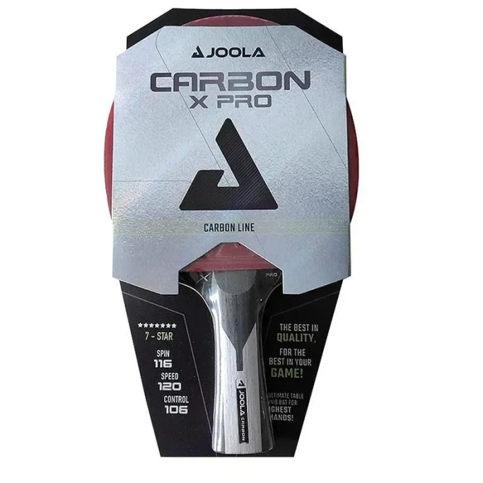 Ракетка для настольного тенниса Joola Carbon X Pro, черно-красная.