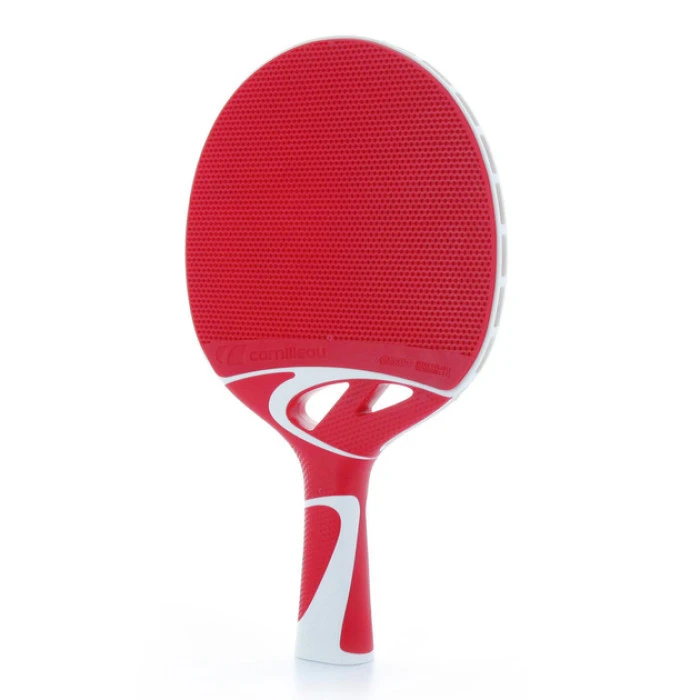 Ракетка для настольного тенниса Cornilleau TACTEO 50 OUTDOOR, красно-белая.