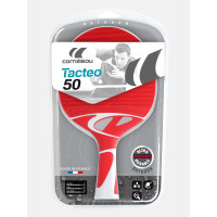 Ракетка для настольного тенниса Cornilleau TACTEO 50 OUTDOOR, красно-белая.