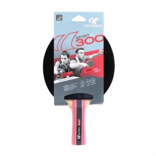 Ракетка для настольного тенниса Cornilleau SPORT 300, черно-красная.