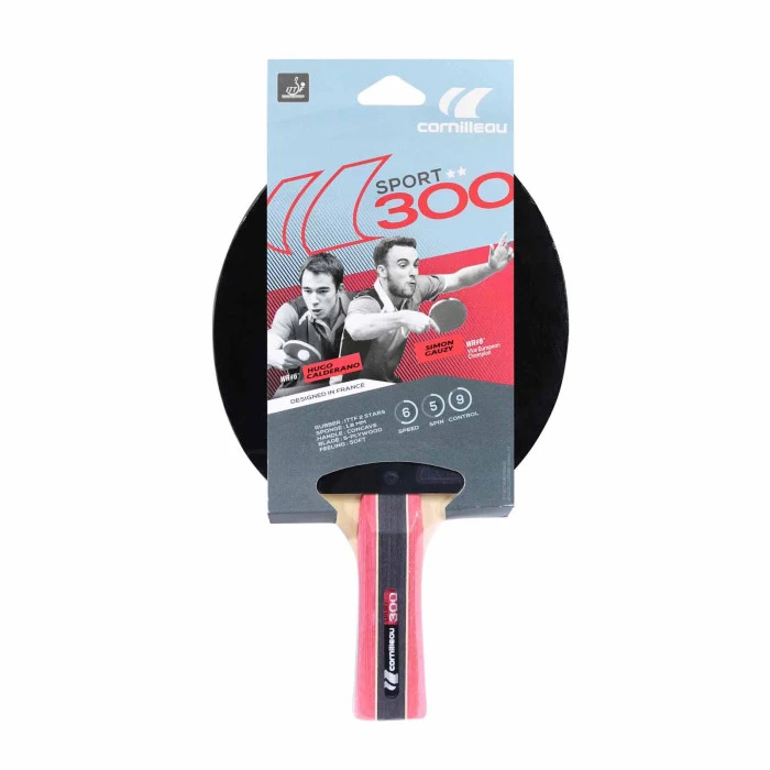 Ракетка для настольного тенниса Cornilleau SPORT 300, черно-красная.