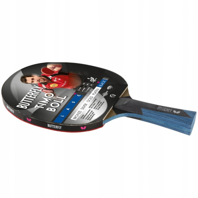 Ракетка для настольного тенниса BUTTERFLY Timo Boll Black, черно-красная.
