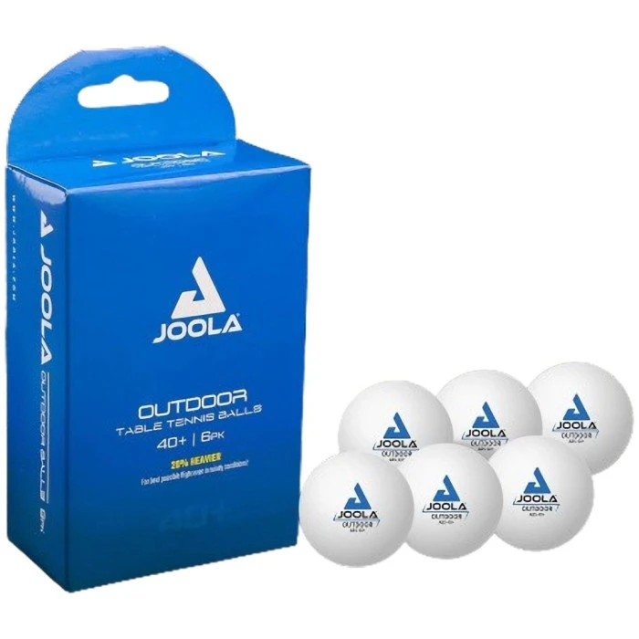 Мячи для настольного тенниса JOOLA Allweather Ping Pong 6 шт, белые
