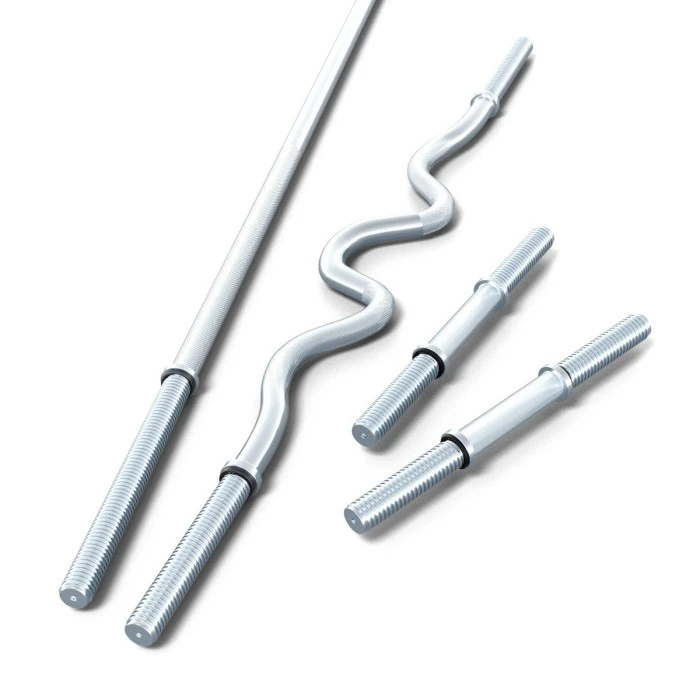 Скамейка для жима со стойками K-Sport KSSL099 + набор штанг и дисков 95 кг.